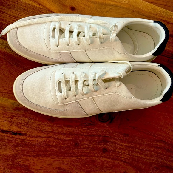 Zara Mens White Contrasting sneaker - Picture 4 of 7